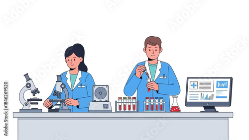 Scientists Conducting Laboratory Experiments with Advanced Equipment and Technology