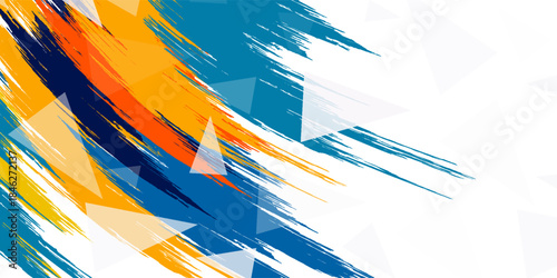 vector illustration of a badminton athlete with a jumping smash action. colored silhouette style design, grunge. badminton national sports day celebration design concept. national sports day