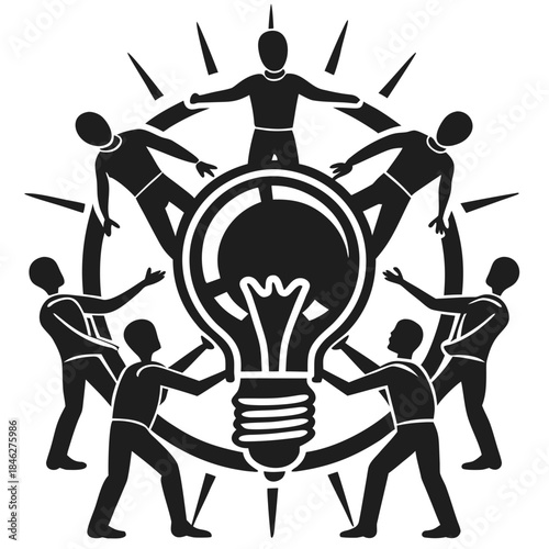 Unity and teamwork create innovative solutions and shared success through collaboration