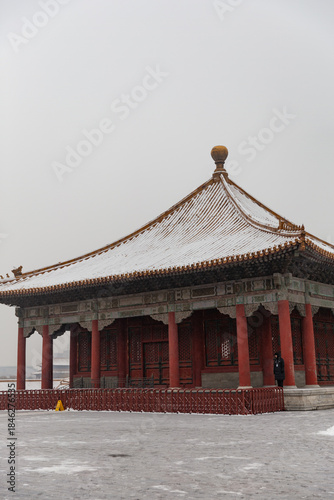 snow view of Forbidden City