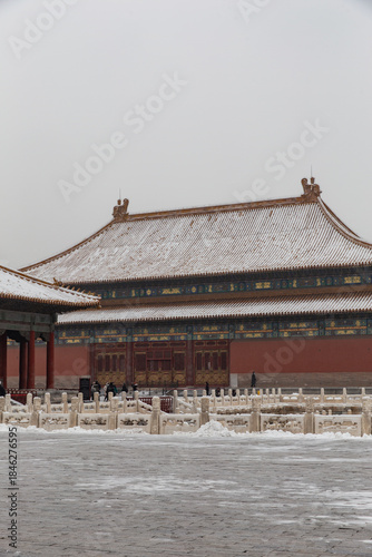 snow view of Forbidden City
