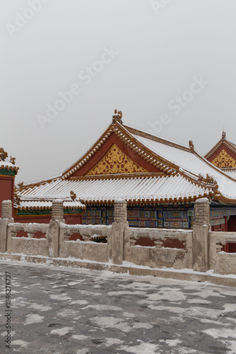 snow view of Forbidden City
