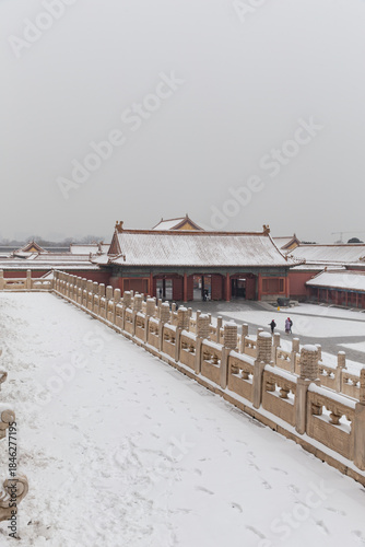 snow view of Forbidden City