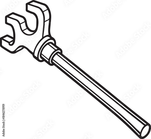 Firefighter Hydrant Wrench.eps