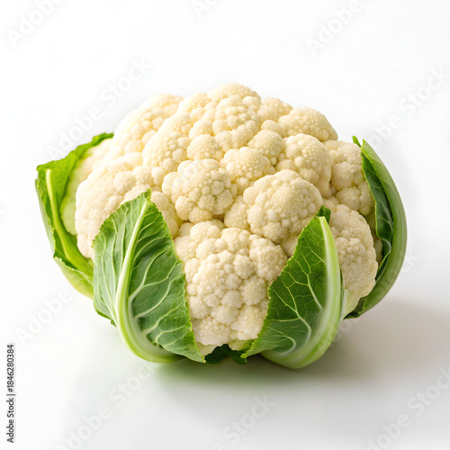cauliflower on white background
