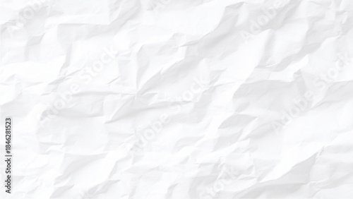 Crinkled white paper background Vector, illustration