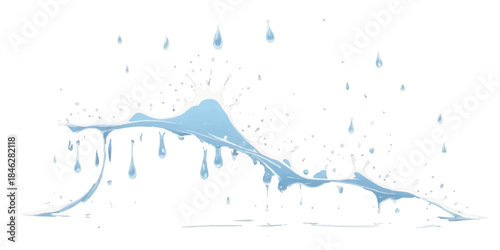 Abstract blue sky nature design with water splash motion and clean summer color textureAbstract blue sky nature design with water splash motion and clean summer color texture