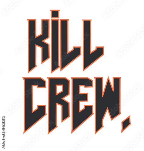 kill crew vector illutration