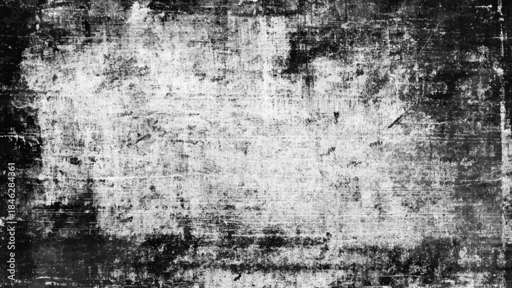 Obraz premium Distressed black and white texture Vector, illustration