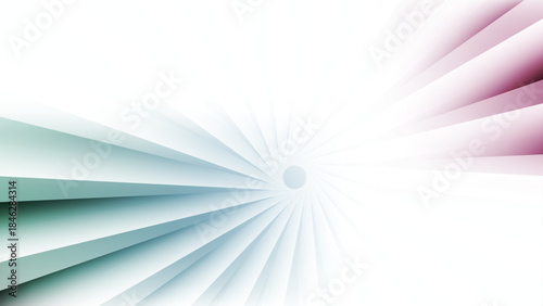 Minimalist High-Key Abstract Background with Soft Sunburst Rays in Teal and Maroon Hues for Elegant Digital Presentations