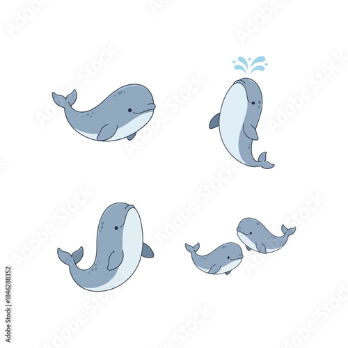 Majestic Beluga Whale Swimming in Crystal Clear Ocean Waters