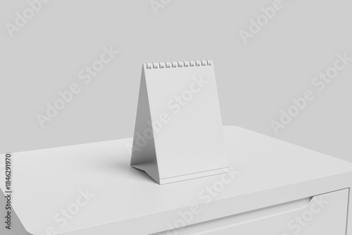 Blank Desk Calender Mockup