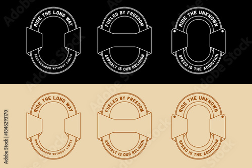 Vintage Motorcycle Club Emblems Collection