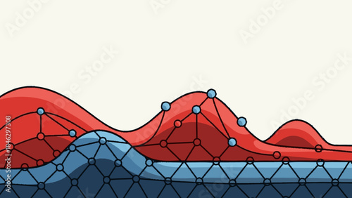 Graphene Structure with Red and Blue Layers.
