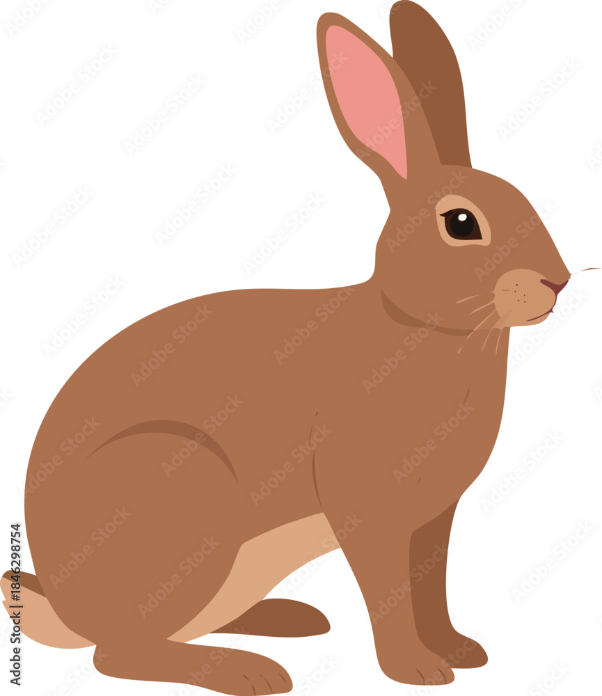 Fototapeta premium vector illustration of a rabbit