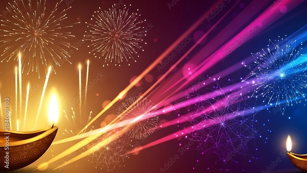 Fototapeta premium Diwali Lights