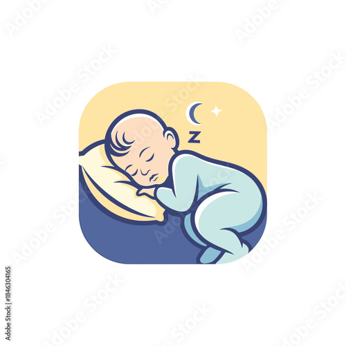 mother child sleeping vector illustration of a human brain 
