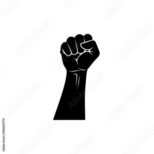 Black Power Fist Symbol of Solidarity and Resistance 1.