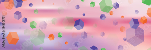 Modern colorful transparent triangles abstract background illustration