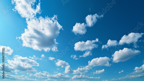 sky landscape. blue sky with white cloud background. white cloud with blue sky background