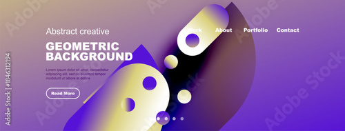 Fotografie Abstract website header design