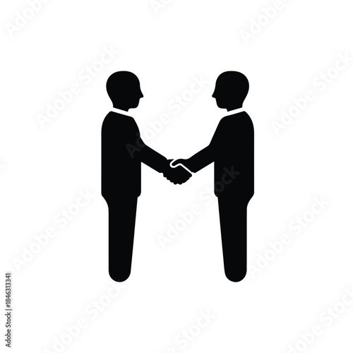 Professional business handshake symbolizing successful partnership, agreement, and collaborative teamwork between two men