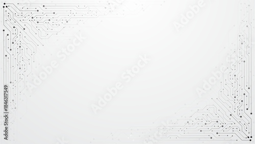 Circuit board technology background. Electronic motherboard. High tech technology geometric