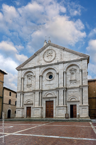 The Pienza Cathedral (Cattedrale di Santa Maria Assunta) is a fine example of Renaissance architecture built in Pienza, Tuscany, commissioned by Pope Pius II.
