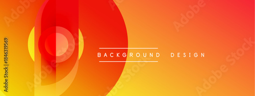 Abstract gradient background. Warm colors dominate, featuring orange, red, yellow hues. Modern design elements present dynamic visual appeal.