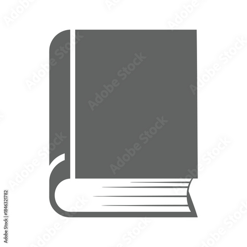Free Download Simple gray book icon - GFXLoad