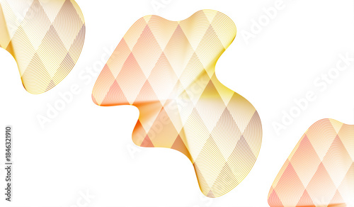 vector illustration of a golden ribbon