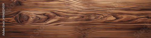 Seamless natural wood texture background with rich brown grain pattern and organic knots in horizontal planks, rustic timber surface for interior design and wooden wall mockups