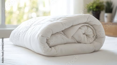 Perfect for hotels or personal spaces, this bed setup showcases domestic comfort.