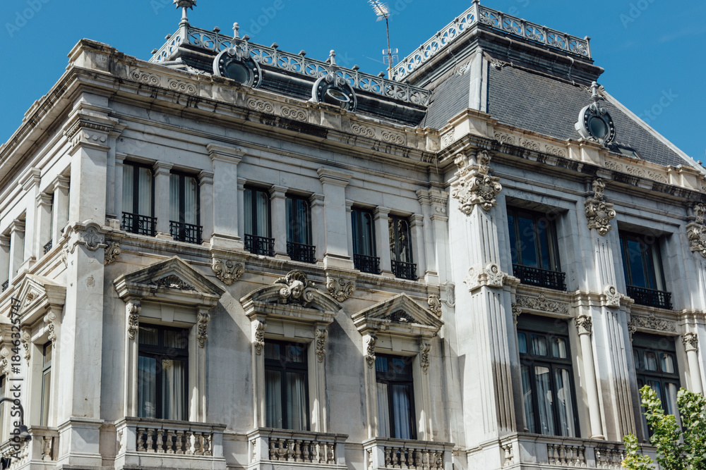 Obraz premium Junta General del Principado de Asturias parliament facade in Oviedo