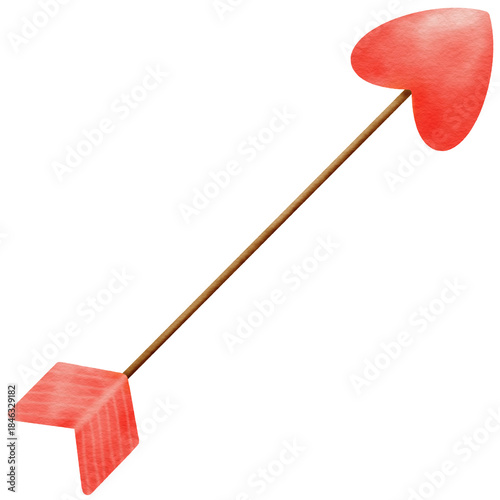 Heart arrow valentine day