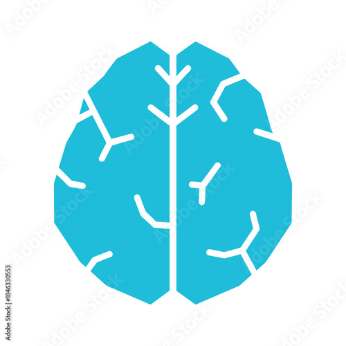 Brain icon in blue