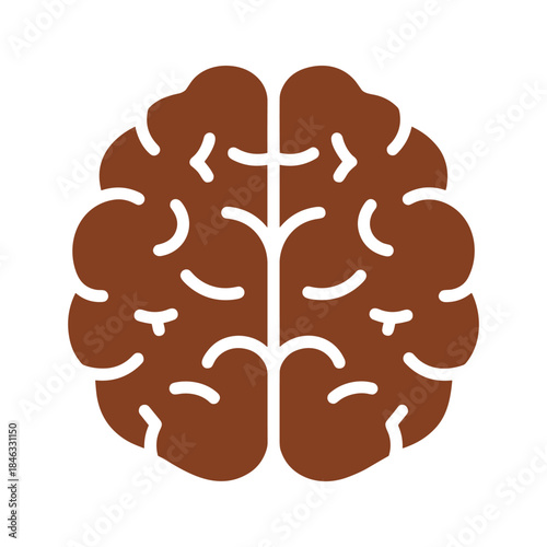 Human brain icon illustration