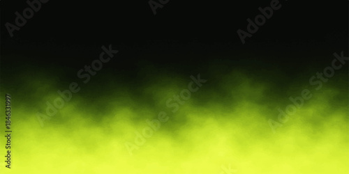 Abstract green smoke background with light and patterns