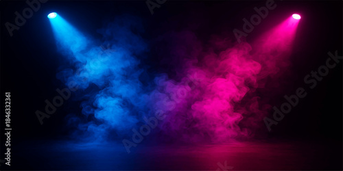 Abstract light background with clouds and rays