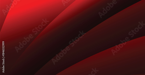 Red gradient flowing curves abstract background design for digital art and graphic resources
