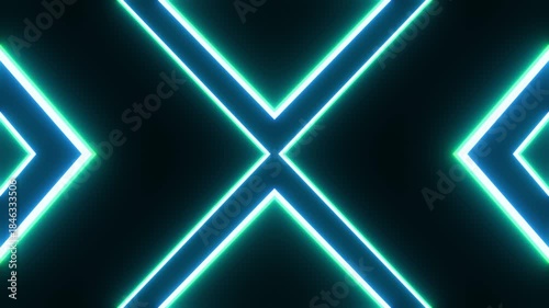 Energetic animated graphics with modern interface style, vibrant futuristic digital scene showcasing symmetric cyan lines and energetic animated visual elements with sleek interface design