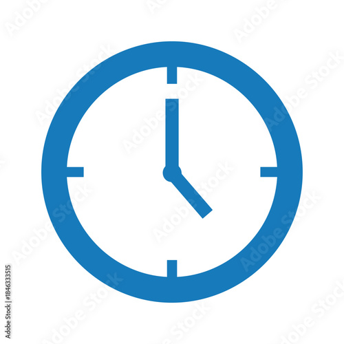 Blue clock icon