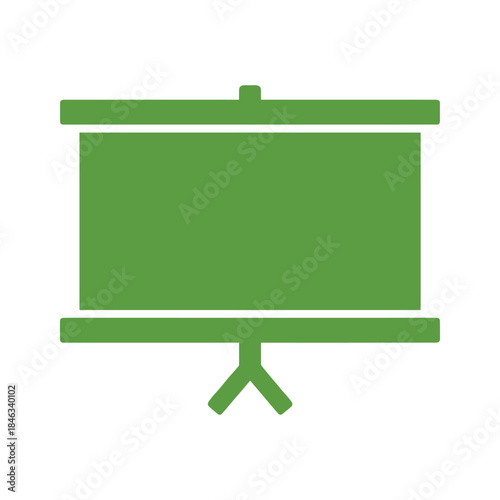 Green presentation screen icon