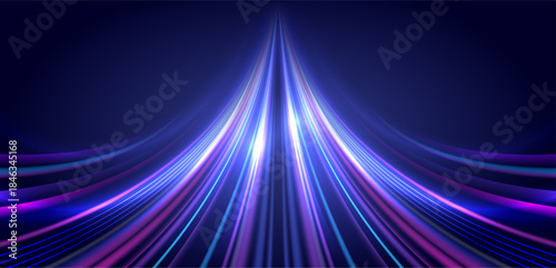 Futuristic speed light trail background with neon glowing lines abstract motion energy technology flow digital sci fi speed movement wallpaper.