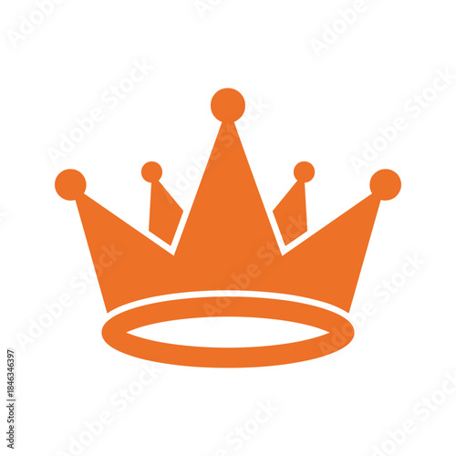 Orange Crown Icon
