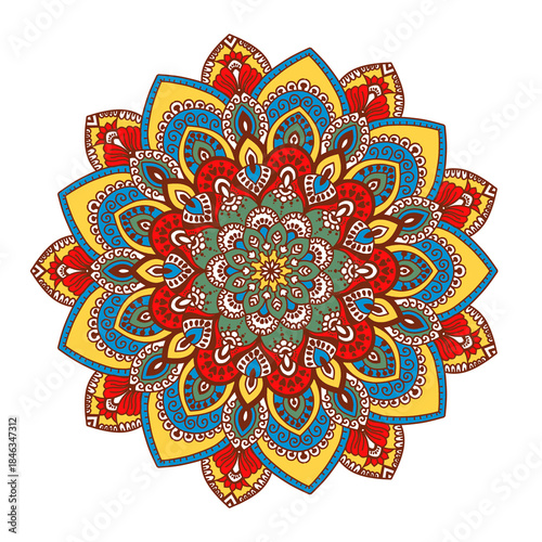 seamless pattern, black and white, monochrome, mandala, floral, lotus flower, repeating background, ornamental, decorative, oriental, Indian, ethnic, tribal, bohemian, boho, wallpaper, textile design,