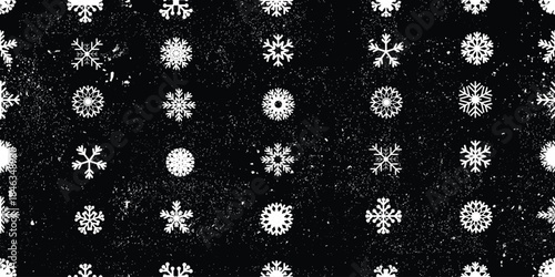 Winter snow endless pattern.Seamless pattern with snowflakes . Christmas snow repeating pattern.Vector

