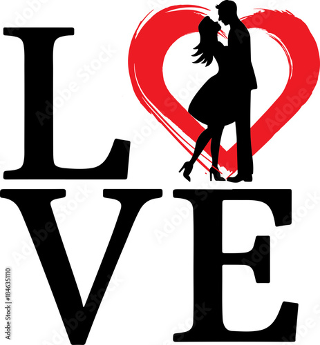 Loving couple svg, couples svg, heart svg