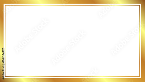 Golden square frame for greeting card or flyers or social media post Rectangular gold frame and glow effects on a transparent background	 Golden shiny frame Luxury gold frames or borders for wedding