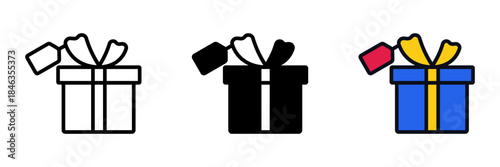 Gift Box is a shopping symbol representing presents, surprises, and special packaged items for customers.